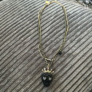 Betsey Johnson skull necklace